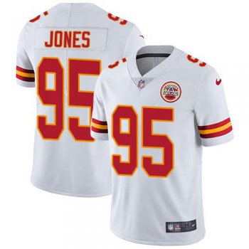 Nike Kansas City Chiefs #95 Chris Jones White Men's Stitched NFL Vapor Untouchable Limited Jersey
