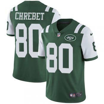 Nike New York Jets #80 Wayne Chrebet Green Team Color Men's Stitched NFL Vapor Untouchable Limited Jersey