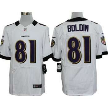 Nike Baltimore Ravens #81 Anquan Boldin White Elite Jersey