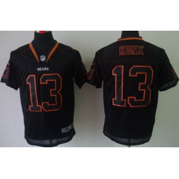 Nike Chicago Bears #13 Johnny Knox Lights Out Black Elite Jersey
