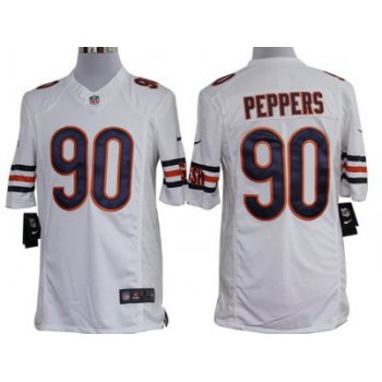 Nike Chicago Bears #90 Julius Peppers White Limited Jersey