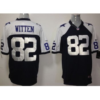 Nike Dallas Cowboys #82 Jason Witten Blue Thanksgiving Limited Jersey