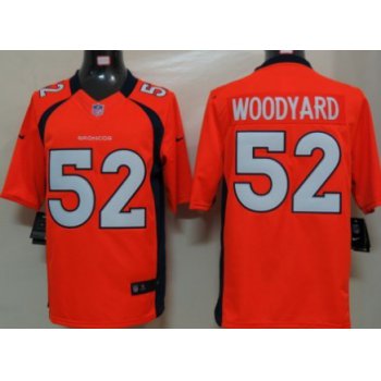Nike Denver Broncos #52 Wesley Woodyard Orange Limited Jersey