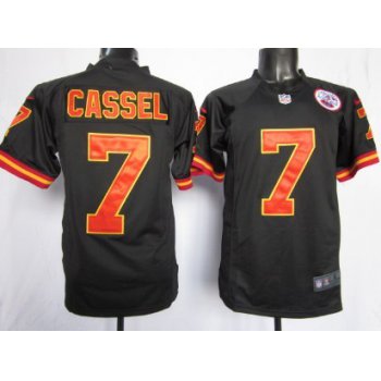Nike Kansas City Chiefs #7 Matt Cassel Black Game Jersey