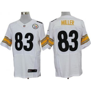 Nike Pittsburgh Steelers #83 Heath Miller White Elite Jersey