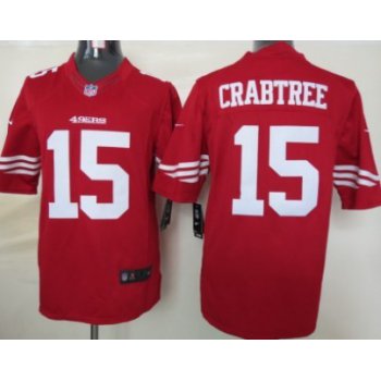 Nike San Francisco 49ers #15 Michael Crabtree Red Limited Jersey