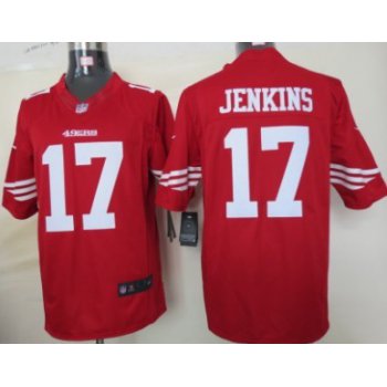 Nike San Francisco 49ers #17 A.J. Jenkins Red Limited Jersey