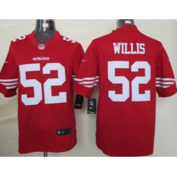 Nike San Francisco 49ers #52 Patrick Willis Red Limited Jersey