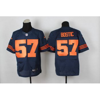 Nike Chicago Bears #57 Jon Bostic Blue With Orange Elite Jersey