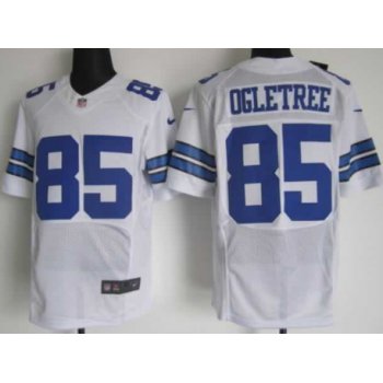 Nike Dallas Cowboys #85 Kevin Ogletree White Elite Jersey
