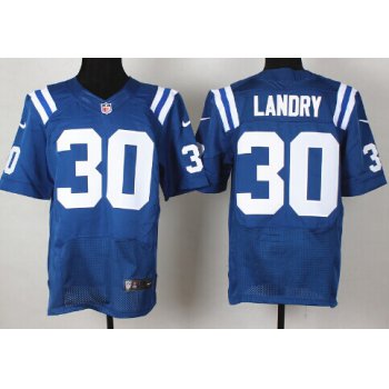Nike Indianapolis Colts #30 LaRon Landry Blue Elite Jersey