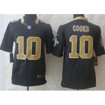 Nike New Orleans Saints #10 Brandin Cooks Black Limited Jersey