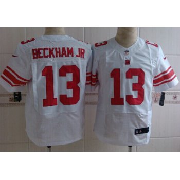 Nike New York Giants #13 Odell Beckham Jr White Elite Jersey