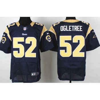 Nike St. Louis Rams #52 Alec Ogletree Navy Blue Elite Jersey