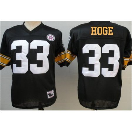 Pittsburgh Steelers #33 Merril Hodge Black Throwback Jersey