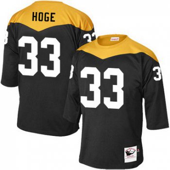 Men's Pittsburgh Steelers #33 Merril Hoge Black Retired Player 1967 Home Throwback NFL Jersey