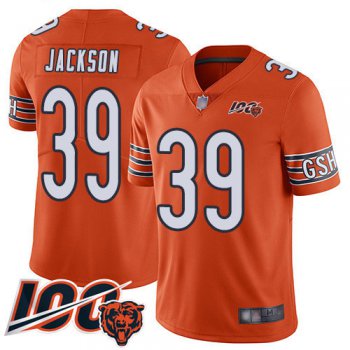 Bears #39 Eddie Jackson Orange Men's Stitched Football Limited Rush 100th Season Jersey