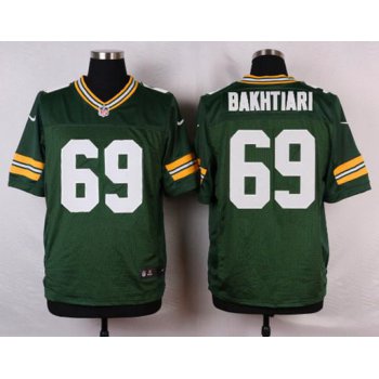 Men's Green Bay Packers #69 David Bakhtiari Green Team Color NFL Nike Elite Jersey