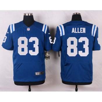 Men's Indianapolis Colts #83 Dwayne Allen Royal Blue Team Color NFL Nike Elite Jersey