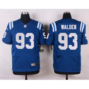 Men's Indianapolis Colts #93 Erik Walden Royal Blue Team Color NFL Nike Elite Jersey