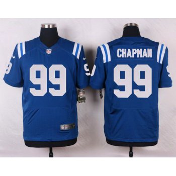 Men's Indianapolis Colts #99 Josh Chapman Royal Blue Team Color NFL Nike Elite Jersey