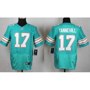 Men's Miami Dolphins #17 Ryan Tannehill Aqua Green Alternate 2015 NFL Nike Elite Jersey