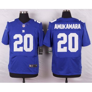 Men's New York Giants #20 Prince Amukamara Royal Blue Team Color NFL Nike Elite Jersey