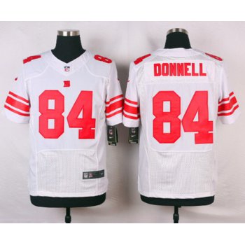 Men's New York Giants #84 Larry Donnell White Road NFL Nike Elite Jersey