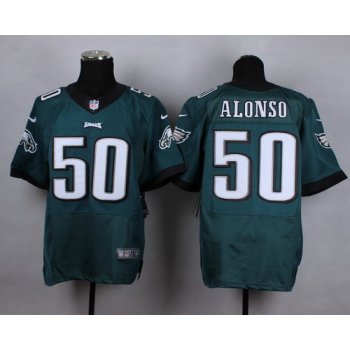 Nike Philadelphia Eagles #50 Kiko Alonso Dark Green Elite Jersey