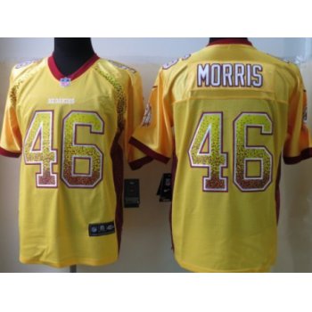 Nike Washington Redskins #46 Alfred Morris Drift Fashion Gold Elite Jersey