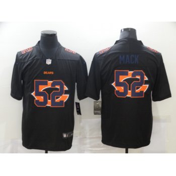 Men's Chicago Bears #52 Khalil Mack Black Shadow Logo Limited Stitched Nike NFL Jersey