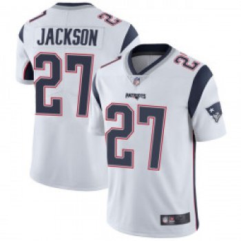 Men's New England Patriots #27 J.C. Jackson Limited Vapor Untouchable White Jersey