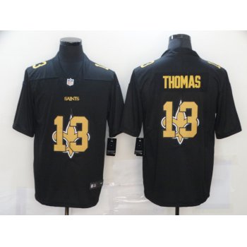 Men's New Orleans Saints #13 Michael Thomas Black 2020 Shadow Logo Vapor Untouchable Stitched NFL Nike Limited Jersey