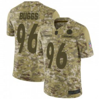 Men's Pittsburgh Steelers #96 Isaiah Buggs Limited Camo 2018 Salute to Service Jersey