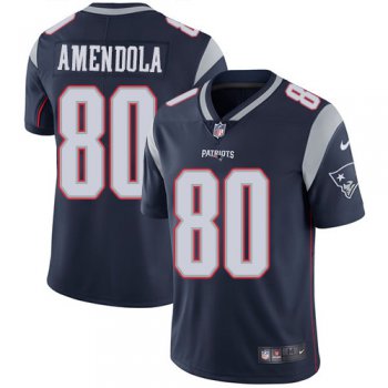 Nike New England Patriots #80 Danny Amendola Navy Blue Team Color Men's Stitched NFL Vapor Untouchable Limited Jersey