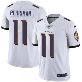 Nike Baltimore Ravens #11 Breshad Perriman White Men's Stitched NFL Vapor Untouchable Limited Jersey
