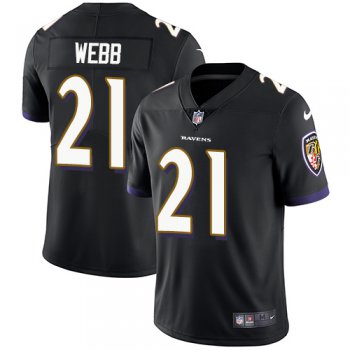 Nike Baltimore Ravens #21 Lardarius Webb Black Alternate Men's Stitched NFL Vapor Untouchable Limited Jersey
