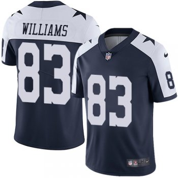 Nike Dallas Cowboys #83 Terrance Williams Navy Blue Thanksgiving Men's Stitched NFL Vapor Untouchable Limited Throwback Jersey