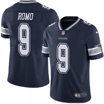 Nike Dallas Cowboys #9 Tony Romo Navy Blue Team Color Men's Stitched NFL Vapor Untouchable Limited Jersey