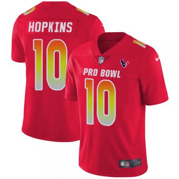 Nike Houston Texans #10 DeAndre Hopkins Red Men's Stitched NFL Limited AFC 2019 Pro Bowl Jersey