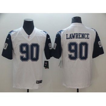 Nike Cowboys 90 DeMarcus Lawrence White Color Rush Limited Jersey