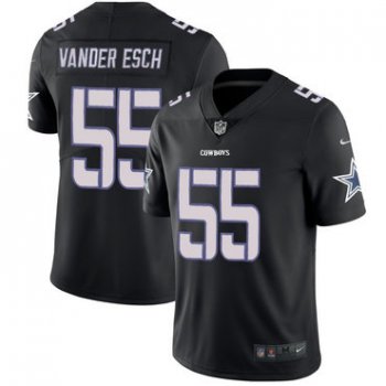 Nike Dallas Cowboys #55 Leighton Vander Esch Black Impact Rush Limited Jersey