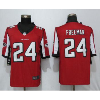 Nike Falcons #24 Devonta Freeman Red Team Color Men's Stitched NFL Limited Jersey