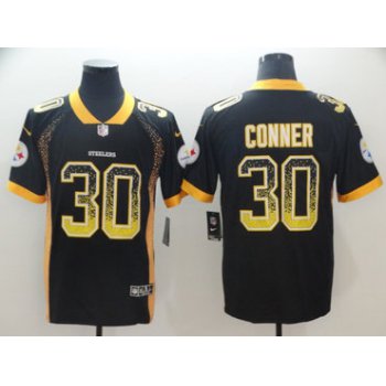 Nike Pittsburgh Steelers #30 James Conner Black Drift Fashion Limited Jersey