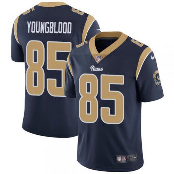 Men's Nike Rams 85 Jack Youngblood Navy Vapor Untouchable Player Limited Jersey