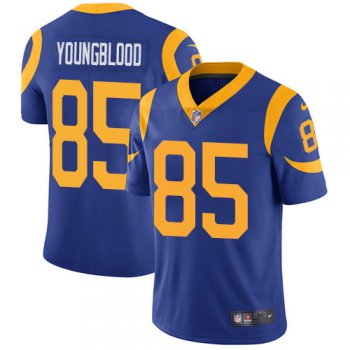 Men's Nike Rams 85 Jack Youngblood Royal Vapor Untouchable Player Limited Jersey