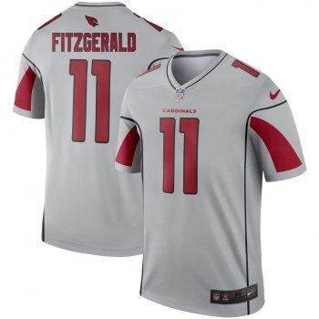 Nike Arizona Cardinals 11 Larry Fitzgerald Silver Inverted Legend Jersey