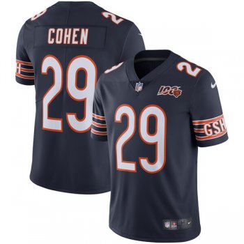 Nike Bears 29 Tarik Cohen Navy NFL 100th Season Vapor Untouchable Limited Jersey