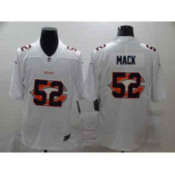 Men's Chicago Bears #52 Khalil Mack White 2020 Shadow Logo Vapor Untouchable Stitched NFL Nike Limited Jersey