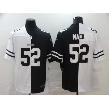 Men's Chicago Bears #52 Khalil Mack White Black Peaceful Coexisting 2020 Vapor Untouchable Stitched NFL Nike Limited Jersey